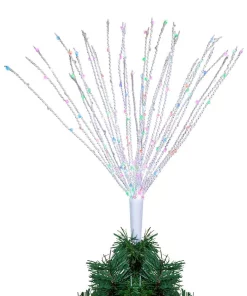 Christmas Tree Decorations Gerson 22 In. X 15 In. H Electric Wire Starburst Color Changing Tree Topper