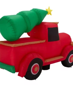 Outdoor Christmas Decorations Glitzhome 7 Ft. Santa Claus On Pick Up Truck Inflatable Decor 8 Outdoor Christmas Decorations Glitzhome 7 Ft. Santa Claus On Pick Up Truck Inflatable Decor -Christmas Tree Decorations Shop glitzhome christmas inflatables 2005200002 1f 1000