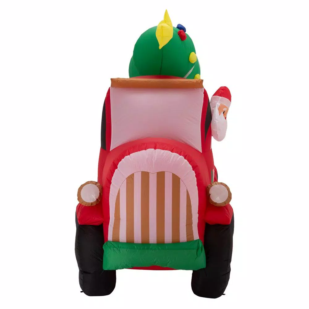 Outdoor Christmas Decorations Glitzhome 7 Ft. Santa Claus On Pick Up Truck Inflatable Decor 2 Outdoor Christmas Decorations Glitzhome 7 Ft. Santa Claus On Pick Up Truck Inflatable Decor - Image 2