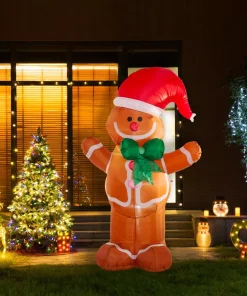 Outdoor Christmas Decorations Glitzhome 8 Ft. Lighted Inflatable Gingerbread Man Decor 11 Outdoor Christmas Decorations Glitzhome 8 Ft. Lighted Inflatable Gingerbread Man Decor -Christmas Tree Decorations Shop glitzhome christmas inflatables gh1125004442 31 1000