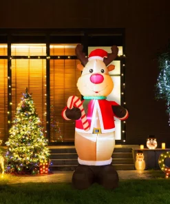 Outdoor Christmas Decorations Glitzhome 8 Ft. Lighted Inflatable Reindeer Decor 11 Outdoor Christmas Decorations Glitzhome 8 Ft. Lighted Inflatable Reindeer Decor -Christmas Tree Decorations Shop glitzhome christmas inflatables gh1125004443 31 1000
