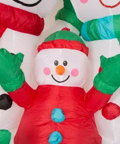 Outdoor Christmas Decorations Glitzhome 8 Ft. H Lighted Inflatable Snowman Family Decor 9 Outdoor Christmas Decorations Glitzhome 8 Ft. H Lighted Inflatable Snowman Family Decor -Christmas Tree Decorations Shop glitzhome christmas inflatables gh1125004449 1f 1000