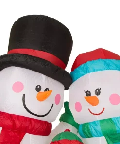 Outdoor Christmas Decorations Glitzhome 8 Ft. H Lighted Inflatable Snowman Family Decor 8 Outdoor Christmas Decorations Glitzhome 8 Ft. H Lighted Inflatable Snowman Family Decor -Christmas Tree Decorations Shop glitzhome christmas inflatables gh1125004449 4f 1000