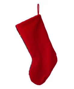 Indoor Christmas Decorations Glitzhome 19.00 In. L Hooked Stocking, Santa -Christmas Tree Decorations Shop glitzhome christmas stockings 1113001352 1f 1000
