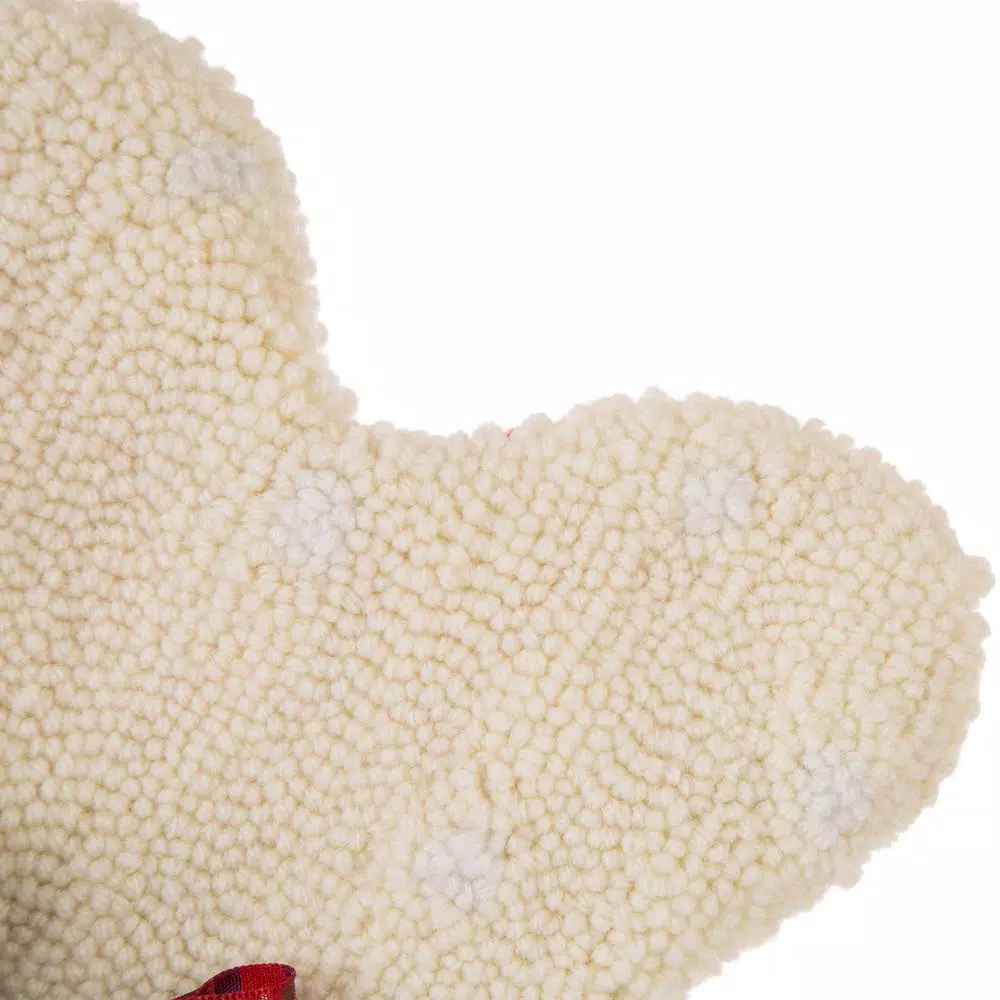 Indoor Christmas Decorations Glitzhome 12.5 In. Hooked Christmas Decor Stocking With Bone Shape 4 Indoor Christmas Decorations Glitzhome 12.5 In. Hooked Christmas Decor Stocking With Bone Shape - Image 4