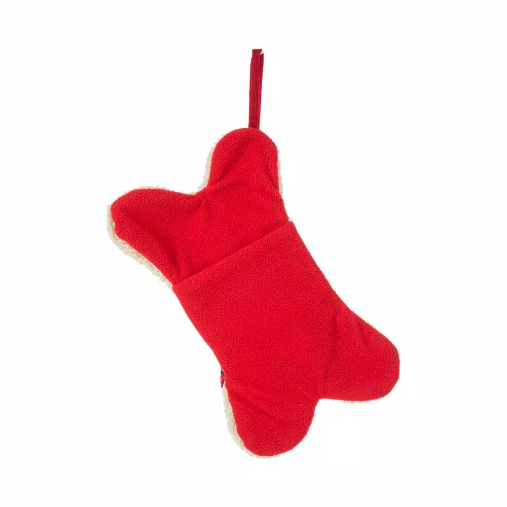 Indoor Christmas Decorations Glitzhome 12.5 In. Hooked Christmas Decor Stocking With Bone Shape 5 Indoor Christmas Decorations Glitzhome 12.5 In. Hooked Christmas Decor Stocking With Bone Shape - Image 5