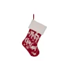 Indoor Christmas Decorations Glitzhome 21 In. H Fabric Stocking, In. Merry Christmas In