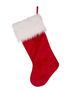 Indoor Christmas Decorations Glitzhome 22 In. L Velvet Christmas Stocking With Plush Cuff- Good Dog -Christmas Tree Decorations Shop glitzhome christmas stockings 1113203057 44 1000