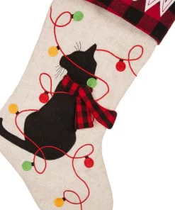 Indoor Christmas Decorations Glitzhome 21 In. L LED Embroidered Linen Christmas Stocking – Cat 12 Indoor Christmas Decorations Glitzhome 21 In. L LED Embroidered Linen Christmas Stocking – Cat -Christmas Tree Decorations Shop glitzhome christmas stockings 1113203058 44 1000