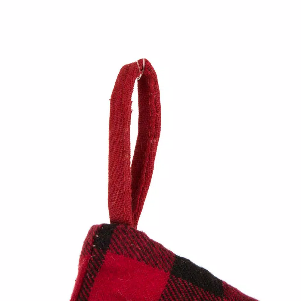 Indoor Christmas Decorations Glitzhome 21 In. L LED Embroidered Linen Christmas Stocking – Cat 3 Indoor Christmas Decorations Glitzhome 21 In. L LED Embroidered Linen Christmas Stocking – Cat - Image 3