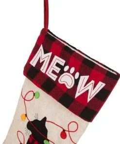 Indoor Christmas Decorations Glitzhome 21 In. L LED Embroidered Linen Christmas Stocking – Cat 13 Indoor Christmas Decorations Glitzhome 21 In. L LED Embroidered Linen Christmas Stocking – Cat -Christmas Tree Decorations Shop glitzhome christmas stockings 1113203058 fa 1000