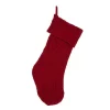 Indoor Christmas Decorations Glitzhome 22 In. L Knitted Polyester Red Christmas Stocking