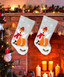 Indoor Christmas Decorations Glitzhome 19 In. Polyester Fox Hooked Stocking (2-Pack) 13 Indoor Christmas Decorations Glitzhome 19 In. Polyester Fox Hooked Stocking (2-Pack) -Christmas Tree Decorations Shop glitzhome christmas stockings 2004700038 31 1000