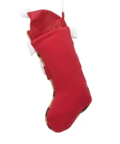 Indoor Christmas Decorations Glitzhome 22 In. H Polyester Hooked 3D Cat Stocking (2-Pack) -Christmas Tree Decorations Shop glitzhome christmas stockings 2004700056 1f 1000