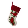 Indoor Christmas Decorations Glitzhome 21.00 In. H Polyester Cardinal Hooked Stocking