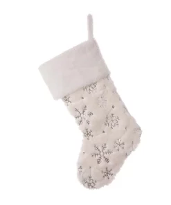 Indoor Christmas Decorations Glitzhome 21 In. H Polyester White Plush Stocking With Snowflake Christmas (2-Pack) 8 Indoor Christmas Decorations Glitzhome 21 In. H Polyester White Plush Stocking With Snowflake Christmas (2-Pack) -Christmas Tree Decorations Shop glitzhome christmas stockings 2004700085 1f 1000