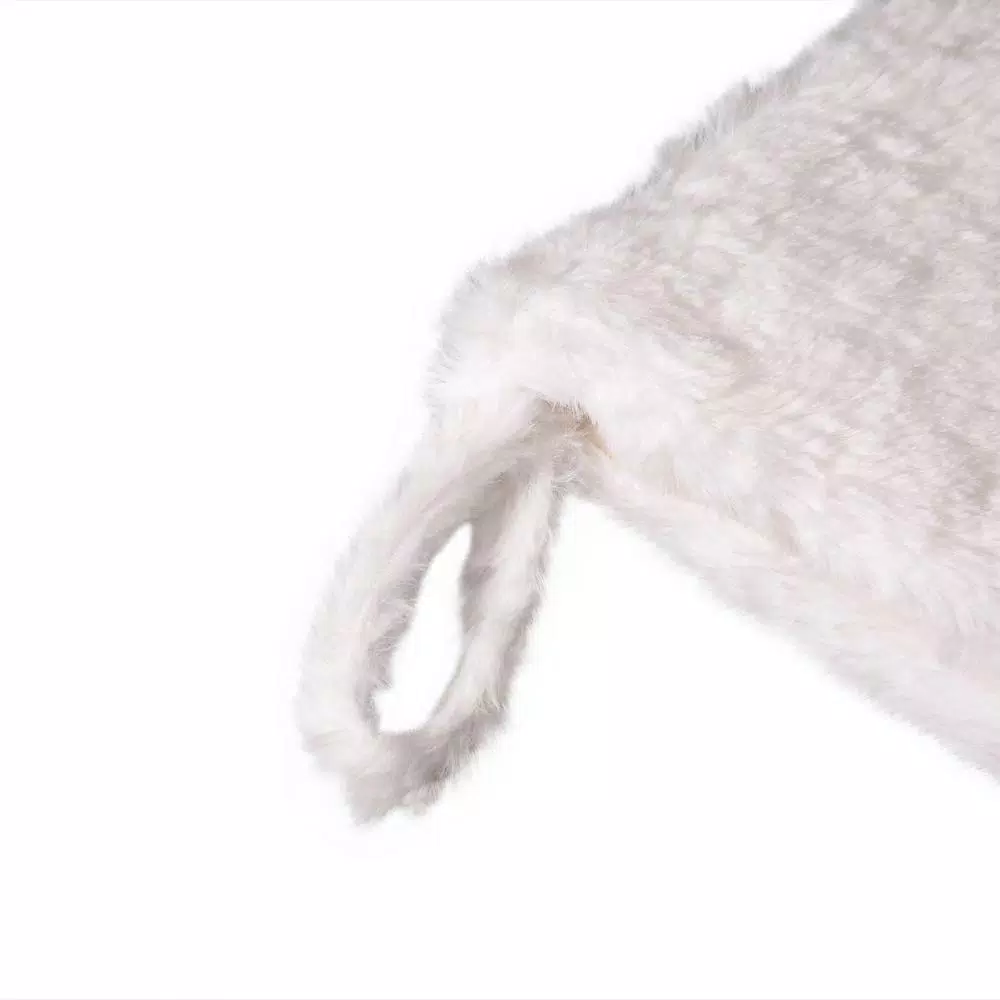 Indoor Christmas Decorations Glitzhome 21 In. H Polyester White Plush Stocking With Snowflake Christmas (2-Pack) 2 Indoor Christmas Decorations Glitzhome 21 In. H Polyester White Plush Stocking With Snowflake Christmas (2-Pack) - Image 2