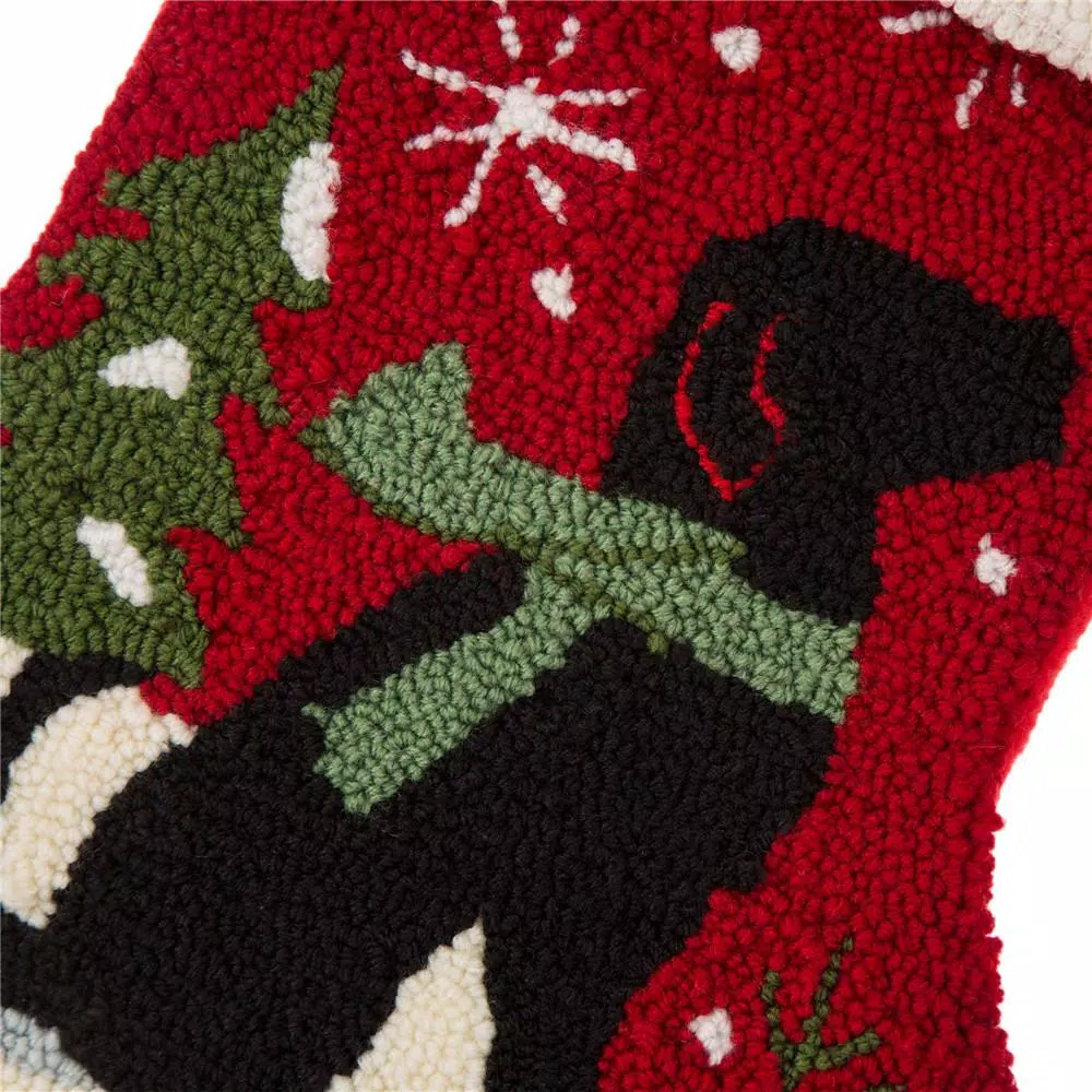 Indoor Christmas Decorations Glitzhome 20 In. Acrylic/Polyester Hooked Dog Stocking (2-Pack) 3 Indoor Christmas Decorations Glitzhome 20 In. Acrylic/Polyester Hooked Dog Stocking (2-Pack) - Image 3