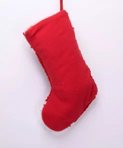 Indoor Christmas Decorations Glitzhome 19 In. Polyester/Acrylic Hooked Christmas Stocking With Christmas Tree -Christmas Tree Decorations Shop glitzhome christmas stockings jk13402a 4f 1000