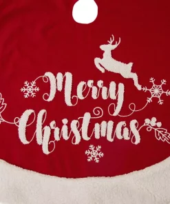 Christmas Tree Decorations Glitzhome 48 In. D Fabric Christmas Tree Skirt In Merry Christmas 11 Christmas Tree Decorations Glitzhome 48 In. D Fabric Christmas Tree Skirt In Merry Christmas -Christmas Tree Decorations Shop glitzhome christmas tree skirts collars 1113202455 1f 1000