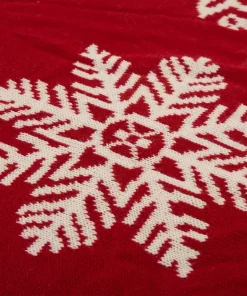 Christmas Tree Decorations Glitzhome 48 In. D Knitted Christmas Tree Skirt In Snowflake -Christmas Tree Decorations Shop glitzhome christmas tree skirts collars 1113202620 44 1000