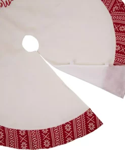 Christmas Tree Decorations Glitzhome 48 In. D White Fleece Christmas Tree Skirt – Merry Christmas -Christmas Tree Decorations Shop glitzhome christmas tree skirts collars 1113203049 44 1000