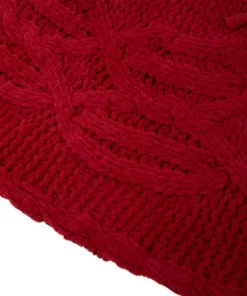 Christmas Tree Decorations Glitzhome 52 In. D Knitted Polyester Red Christmas Tree Skirt -Christmas Tree Decorations Shop glitzhome christmas tree skirts collars 1113203191 1f 1000