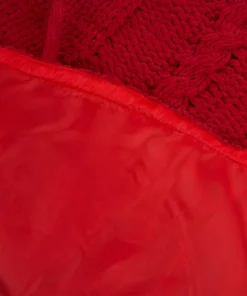 Christmas Tree Decorations Glitzhome 52 In. D Knitted Polyester Red Christmas Tree Skirt -Christmas Tree Decorations Shop glitzhome christmas tree skirts collars 1113203191 76 1000