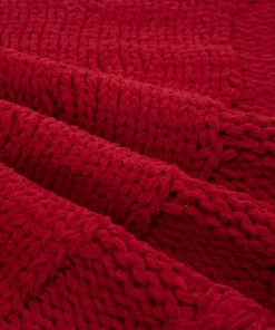 Christmas Tree Decorations Glitzhome 52 In. D Knitted Polyester Red Christmas Tree Skirt -Christmas Tree Decorations Shop glitzhome christmas tree skirts collars 1113203191 fa 1000