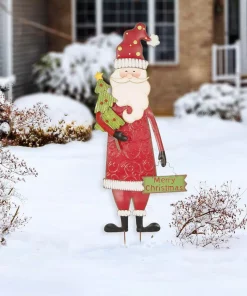 Outdoor Christmas Decorations Glitzhome 36 In. H Iron Santa Yard Stake 12 Outdoor Christmas Decorations Glitzhome 36 In. H Iron Santa Yard Stake -Christmas Tree Decorations Shop glitzhome christmas yard decorations 1106003477 d4 1000