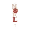 Outdoor Christmas Decorations Glitzhome 36.02 In. H Rusty Metal Noel Yard Stake Or Wall Decor