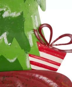 Outdoor Christmas Decorations Glitzhome 31.89 In. H Rusty Metal Christmas Truck Yard Stake Or Standing Decor Or Wall Decor -Christmas Tree Decorations Shop glitzhome christmas yard decorations 1106202987 1f 1000