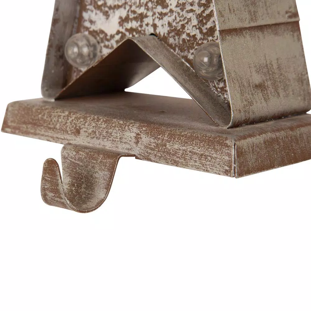 Indoor Christmas Decorations Glitzhome 7.5 In. H Marquee LED Lighted Christmas Stocking Holder Star 4 Indoor Christmas Decorations Glitzhome 7.5 In. H Marquee LED Lighted Christmas Stocking Holder Star - Image 4