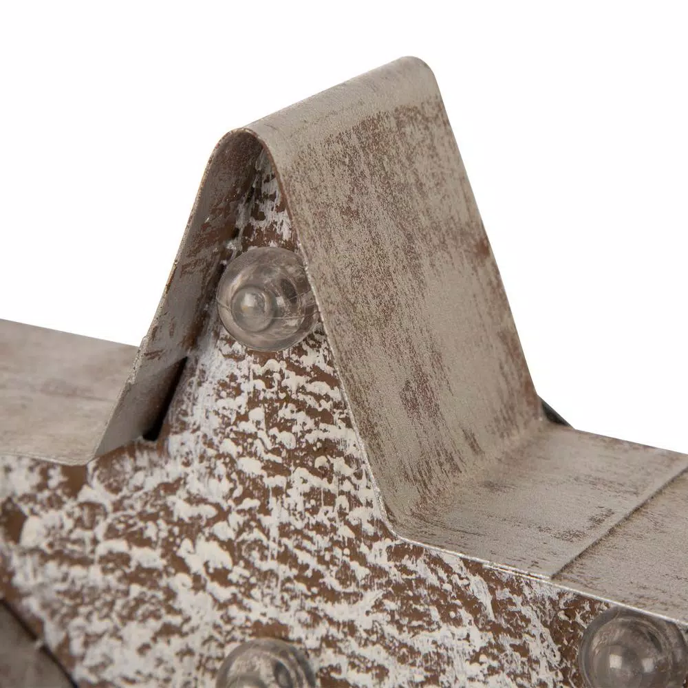 Indoor Christmas Decorations Glitzhome 7.5 In. H Marquee LED Lighted Christmas Stocking Holder Star 2 Indoor Christmas Decorations Glitzhome 7.5 In. H Marquee LED Lighted Christmas Stocking Holder Star - Image 2