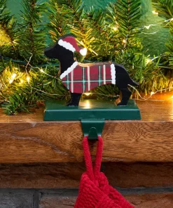 Indoor Christmas Decorations Glitzhome 5.92 In. H Wooden/Metal Dachhound Stocking Holder -Christmas Tree Decorations Shop glitzhome stocking holders 1124203412 31 1000