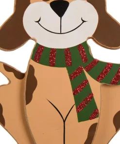 Indoor Christmas Decorations Glitzhome 5.00 In. L X 3.82 In. W X 7.76 In. H Wooden/Metal Cat And Dog Stocking Holder Set Of 2 -Christmas Tree Decorations Shop glitzhome stocking holders 2005000007 44 1000