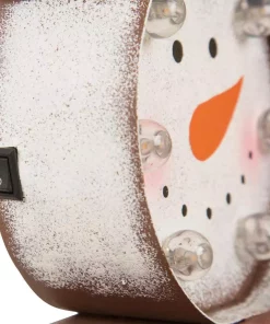 Indoor Christmas Decorations Glitzhome 4.92 In. L X 3.54 In. W X 7.48 In. H Marquee LED Snowman Head And Tree Stocking Holder Set Of 2 -Christmas Tree Decorations Shop glitzhome stocking holders 2005000009 1f 1000