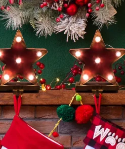 Indoor Christmas Decorations Glitzhome 2-Pack Marquee LED Star Stocking Holder 15 Indoor Christmas Decorations Glitzhome 2-Pack Marquee LED Star Stocking Holder -Christmas Tree Decorations Shop glitzhome stocking holders 2005000014 31 1000