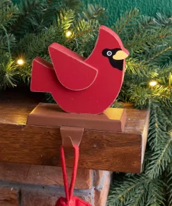 Indoor Christmas Decorations Glitzhome Wooden/Metal Cardinal Stocking Holder (2-Pack) -Christmas Tree Decorations Shop glitzhome stocking holders 2005000020 31 1000