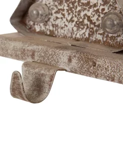 Indoor Christmas Decorations Glitzhome 7.50 In. H Marquee LED Wooden/Metal Christmas Tree Stocking Holder -Christmas Tree Decorations Shop glitzhome stocking holders gh1124202579 1f 1000