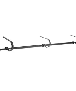 Indoor Christmas Decorations Haute Decor MantleClip Stocking Rod Matte Black Stocking Holder (4-Pack)