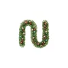 Christmas Greenery Home Accents Holiday 9 Ft. Fantasleigh Battery Operated Pre-Lit LED Artificial Christmas Garland