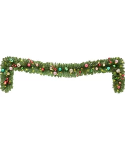 Christmas Greenery Home Accents Holiday 9 Ft. Fantasleigh Battery Operated Pre-Lit LED Artificial Christmas Garland -Christmas Tree Decorations Shop home accents holiday christmas garland chzh1762030h2 a0 1000