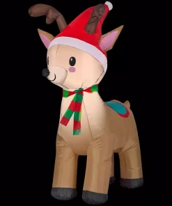 Outdoor Christmas Decorations Home Accents Holiday 3.5 Ft. Pre-Lit Airblown Inflatable Reindeer -Christmas Tree Decorations Shop home accents holiday christmas inflatables 11161 c3 1000