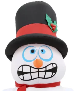 Outdoor Christmas Decorations Home Accents Holiday 6 Ft. Pre-Lit Life Size Airblown Inflatable Shivering Snowman -Christmas Tree Decorations Shop home accents holiday christmas inflatables 114382 a0 1000