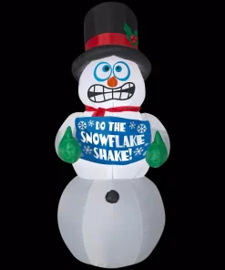 Outdoor Christmas Decorations Home Accents Holiday 6 Ft. Pre-Lit Life Size Airblown Inflatable Shivering Snowman -Christmas Tree Decorations Shop home accents holiday christmas inflatables 114382 c3 1000