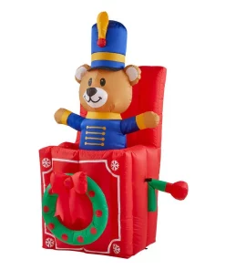 Outdoor Christmas Decorations Home Accents Holiday 5 Ft. Animated Inflatable Bear In Box 7 Outdoor Christmas Decorations Home Accents Holiday 5 Ft. Animated Inflatable Bear In Box -Christmas Tree Decorations Shop home accents holiday christmas inflatables 114603 40 1000