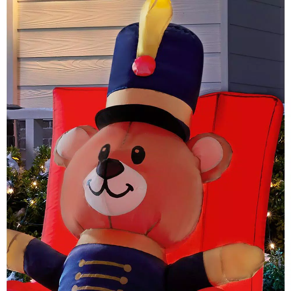 Outdoor Christmas Decorations Home Accents Holiday 5 Ft. Animated Inflatable Bear In Box 4 Outdoor Christmas Decorations Home Accents Holiday 5 Ft. Animated Inflatable Bear In Box - Image 4