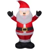 Outdoor Christmas Decorations Home Accents Holiday 3.5 Ft. Pre-Lit Airblown Inflatable Santa
