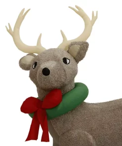 Outdoor Christmas Decorations Home Accents Holiday 11 Ft. Pre-Lit Giant Airblown Inflatable Fuzzy Reindeer -Christmas Tree Decorations Shop home accents holiday christmas inflatables 116907 66 1000